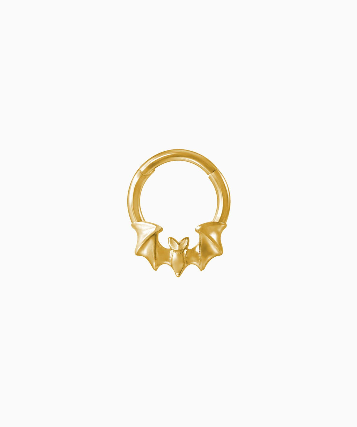 Bat Nose Ring Clicker - Stainless Steel - Daith, Septum - Oumo Jewelry