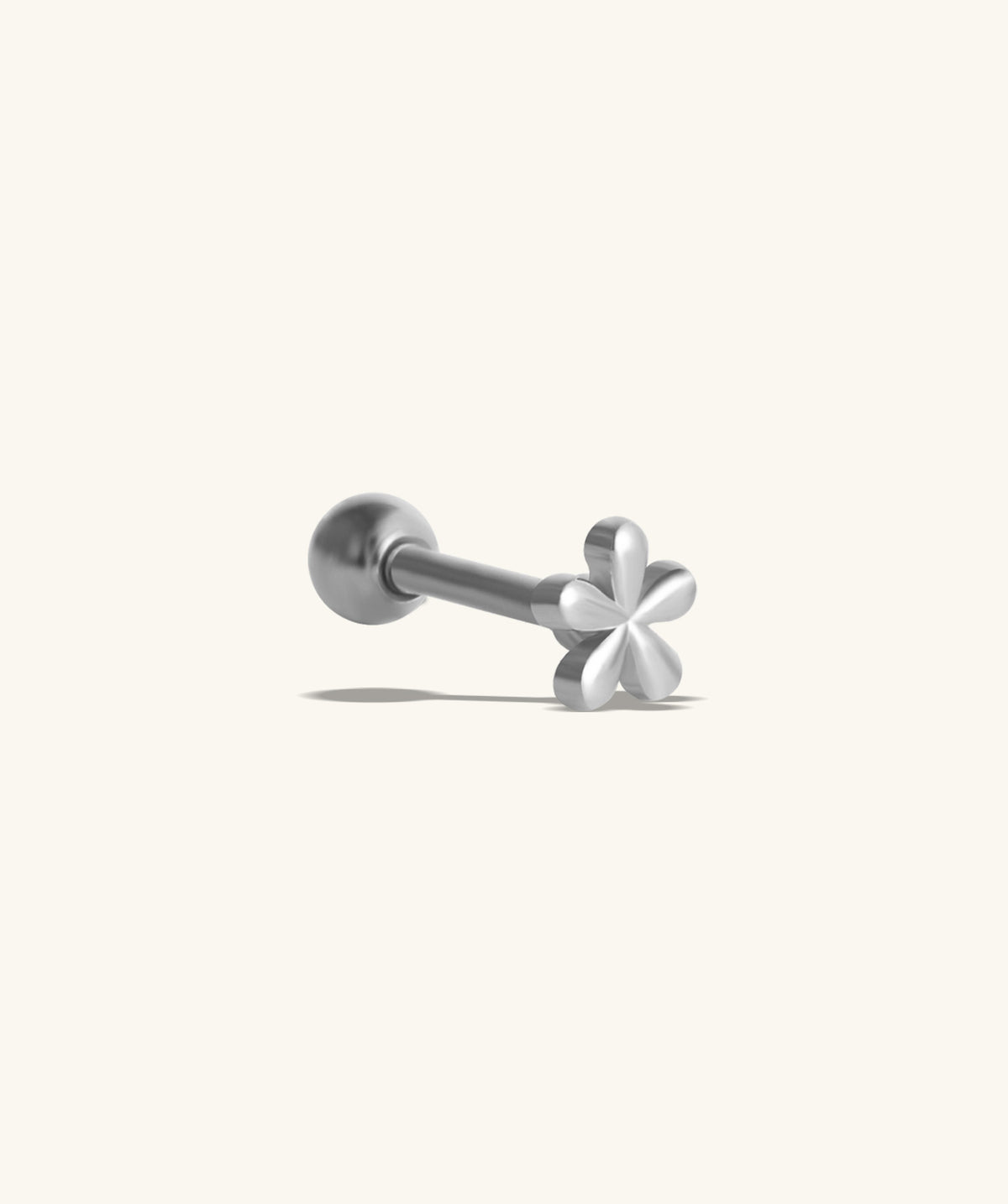 Dainty Flower Stud - Stainless Steel - Helix, Flat, Upper Lobe - Oumo Jewelry