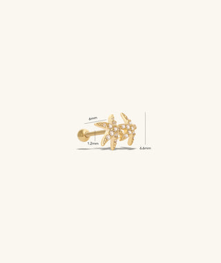 Playful Starfish Stud - OumoJewelry