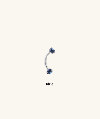 Charm Gem Curved Barbell