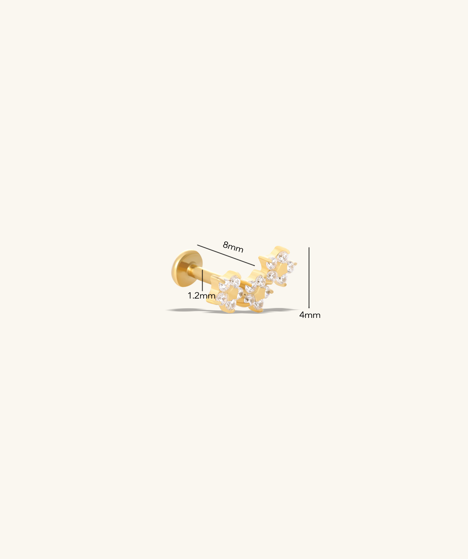 Starlit Bloom Stud - OumoJewelry
