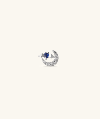 Moon Bat Stud - OumoJewelry