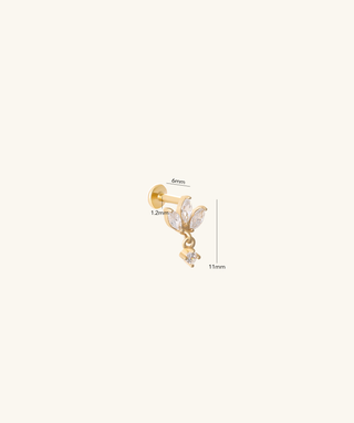 Petal Drop Stud - OumoJewelry