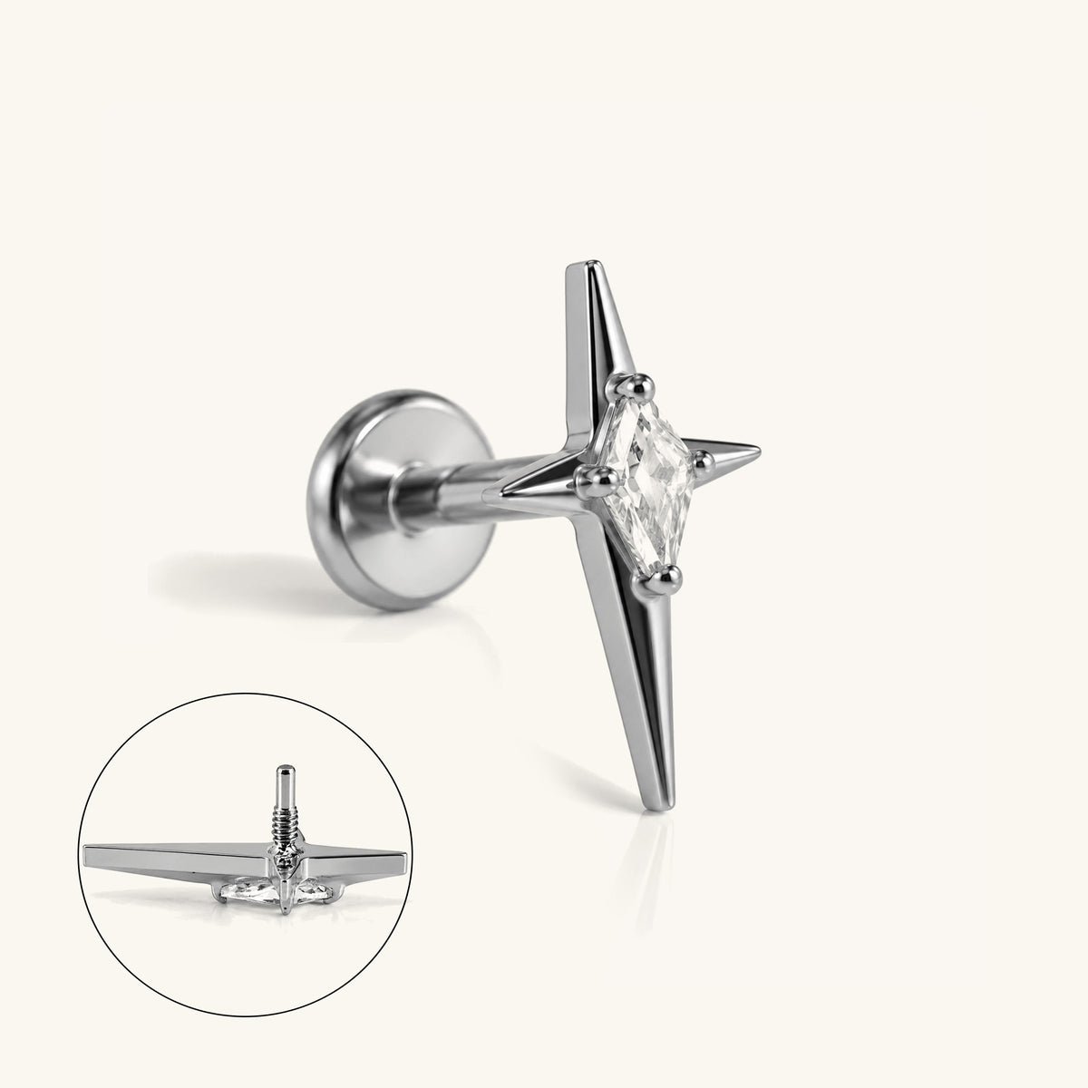 Titanium Junia Stud - OumoJewelry