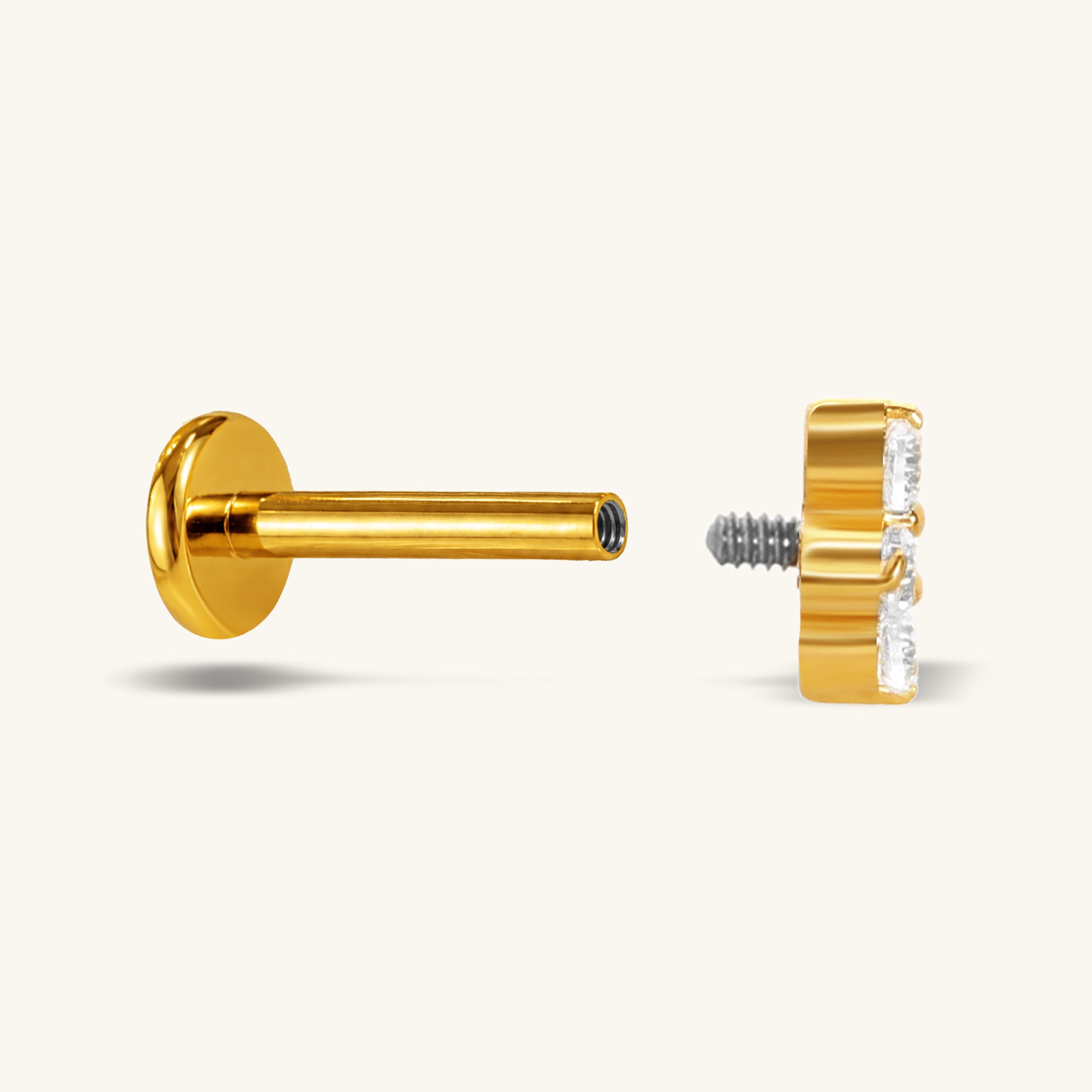 Titanium Aster Stud