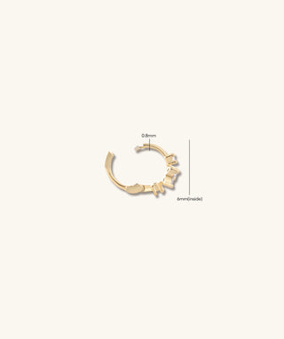 Blossom Hoop - OumoJewelry