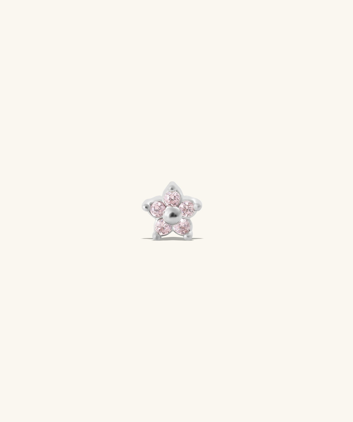 Cute Flower Stud - Stainless Steel - Upper Lobe, Helix, Flat - Oumo Jewelry