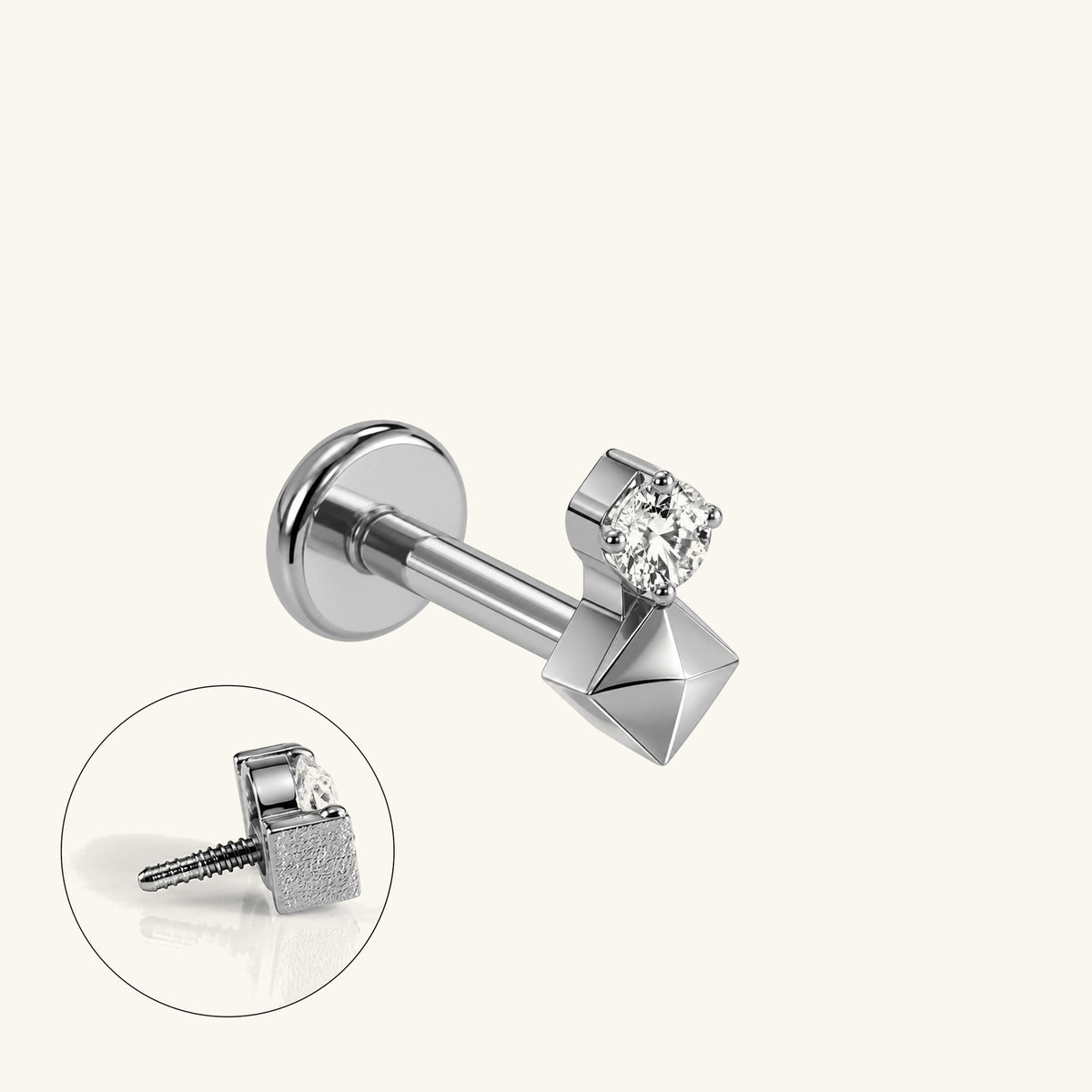 Titanium Kallia Stud - OumoJewelry