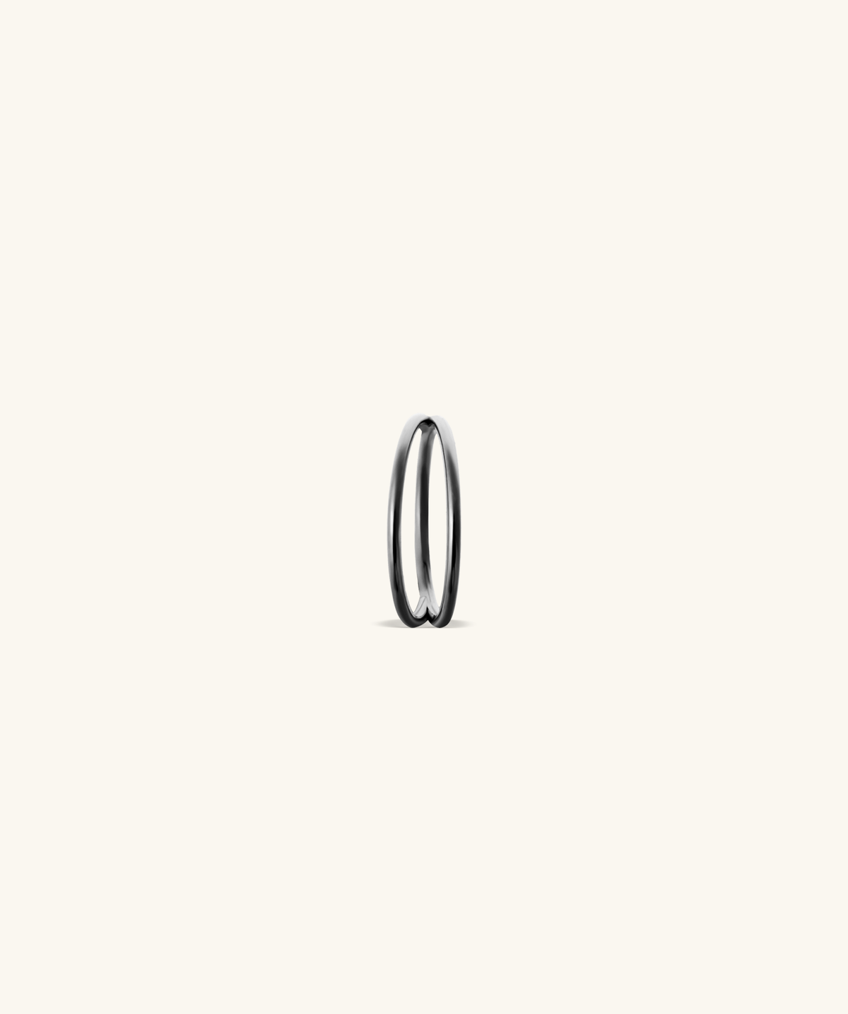 Basic Double Layer Clicker Hoop - Stainless Steel - Lobe, Upper Lobe, Helix - Oumo Jewelry