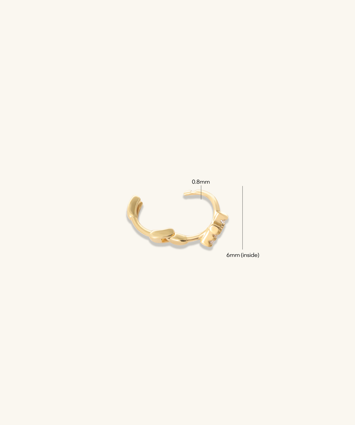 Cross Helix - Stainless Steel - Helix - Oumo Jewelry
