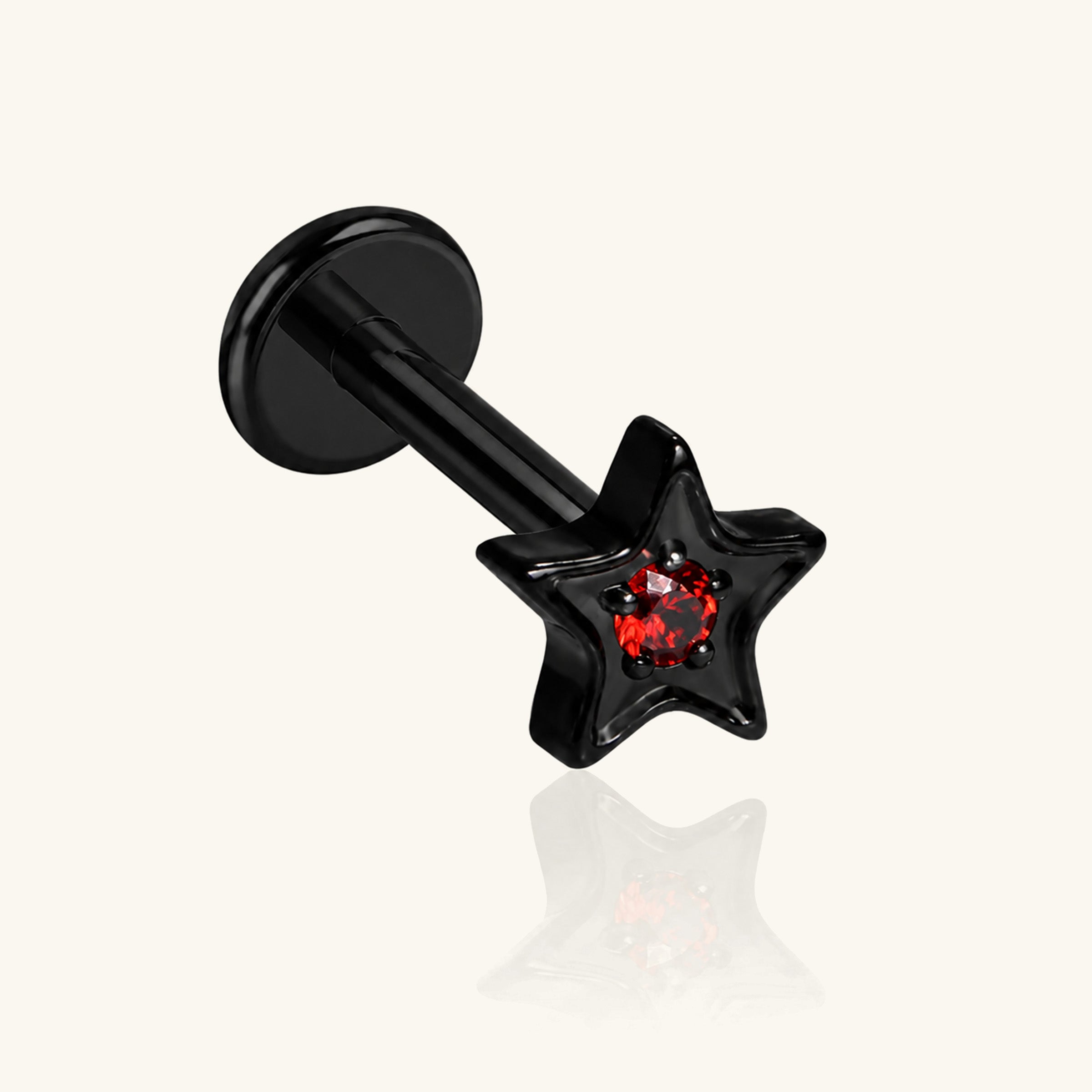 Titanium Livia Star Stud
