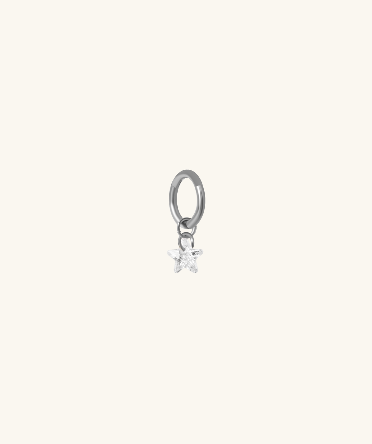 Liora Star Clicker - Stainless Steel - Lobe, Upper Lobe, Helix - Oumo Jewelry