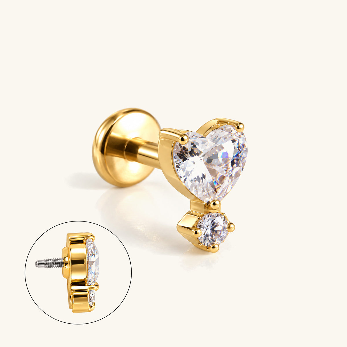 Titanium Keira Stud - OumoJewelry