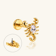Titanium Scorpio Stud - OumoJewelry