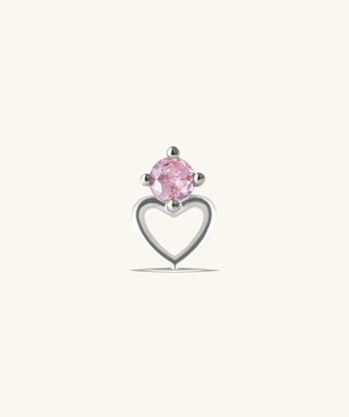 Charming Hollow Heart Stud - OumoJewelry