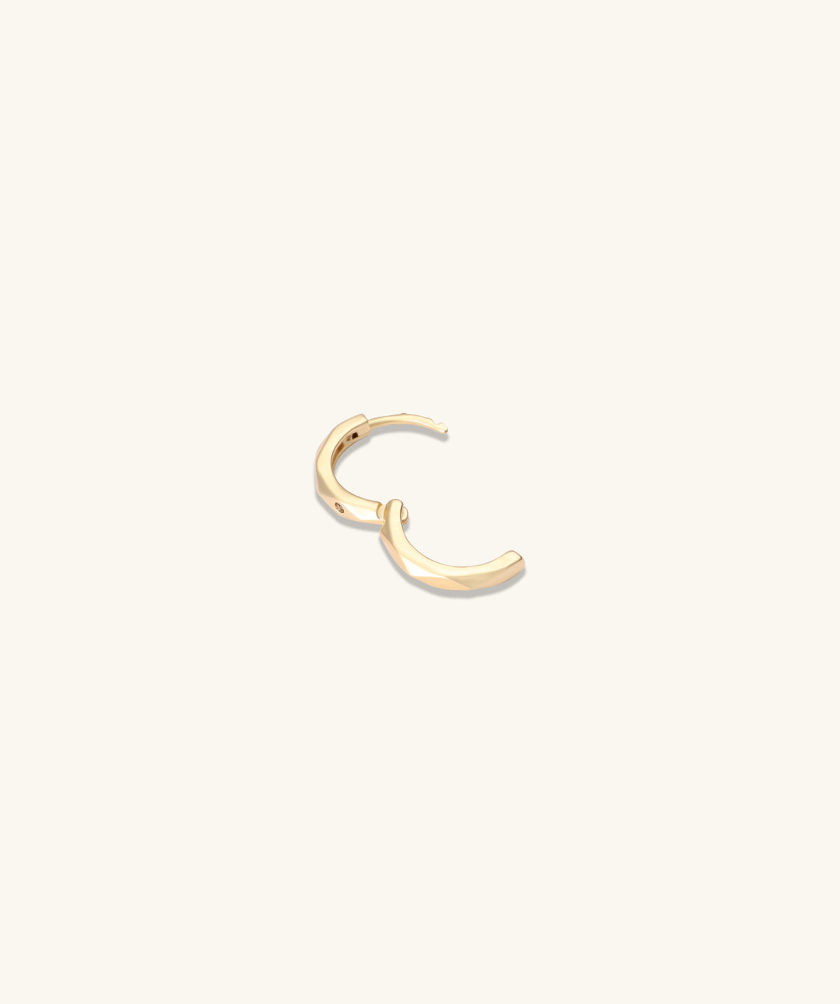 Geometric Rhombus Hoop - Brass - Lobe - Oumo Jewelry