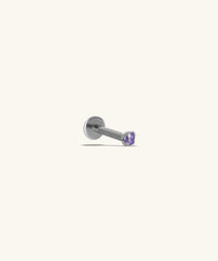 Titanium Charm Gemstones Flatback Stud