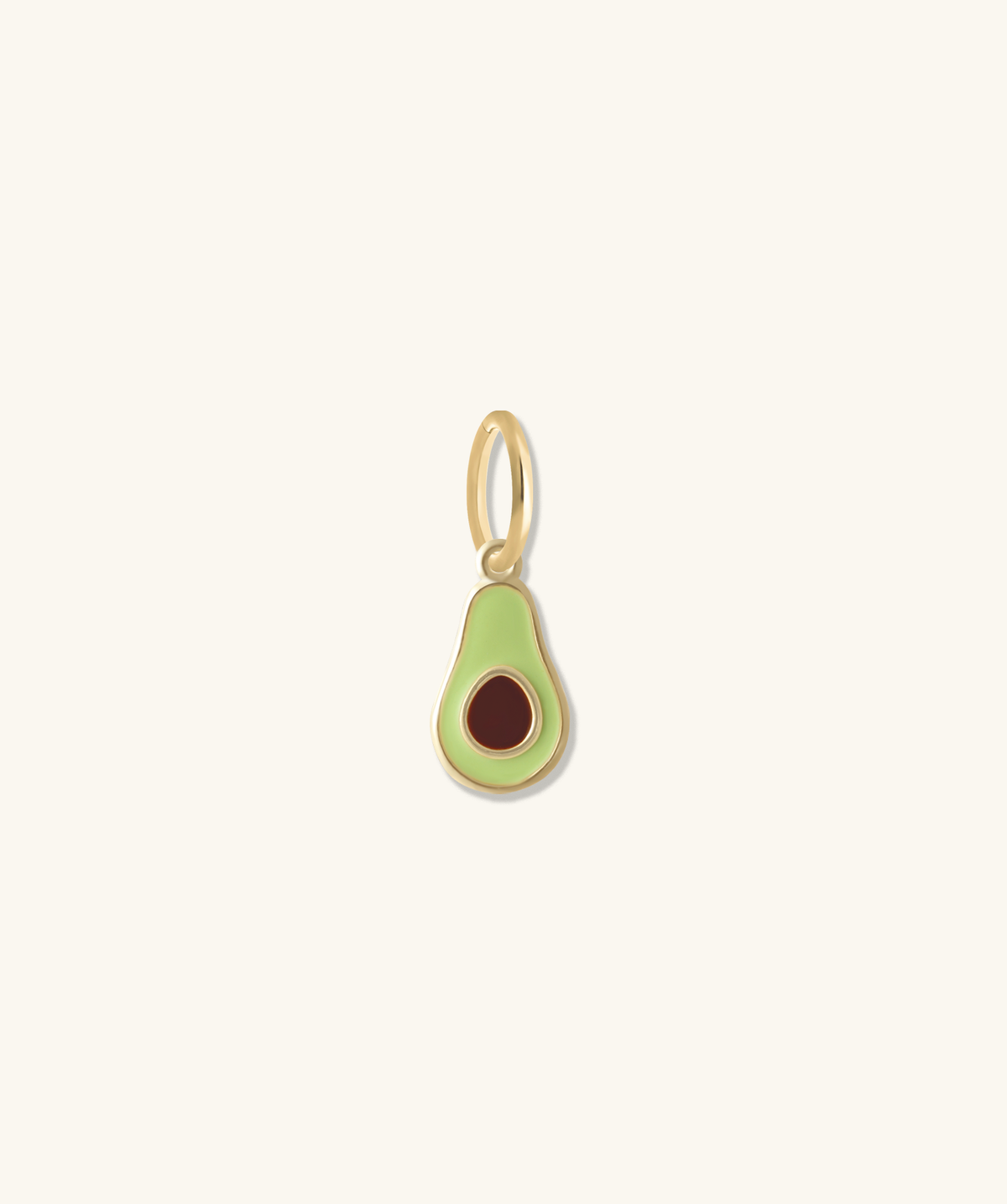 Avocado Charm - Brass - Oumo Jewelry