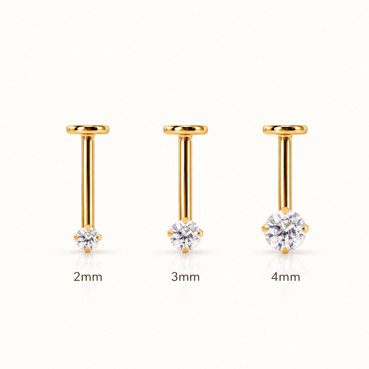 Titanium Gaia Vertical Helix Stud - OumoJewelry