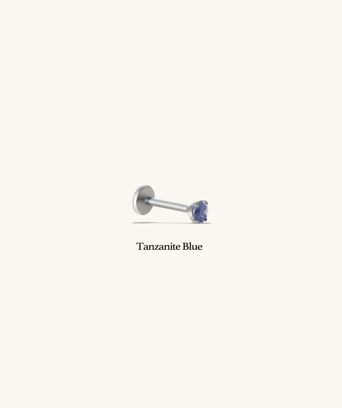 Titanium Threadless Flatback Stud - Titanium - Helix, Forward Helix, Upper Lobe - Oumo Jewelry