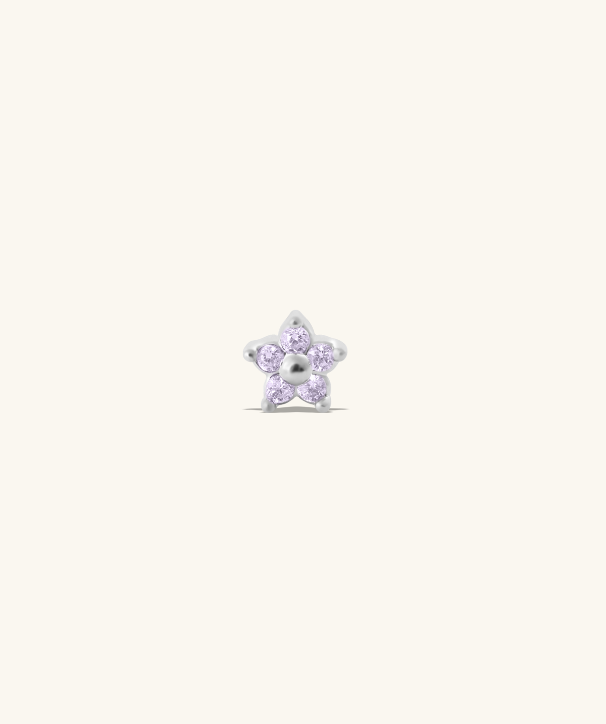 Cute Flower Stud - Stainless Steel - Upper Lobe, Helix, Flat - Oumo Jewelry