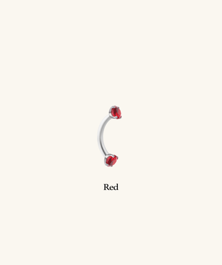 Charm Gem Curved Barbell
