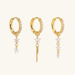 Starfall Chain Charm Hoop