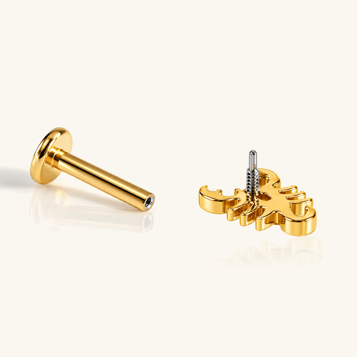 Titanium Scorpio Stud - OumoJewelry