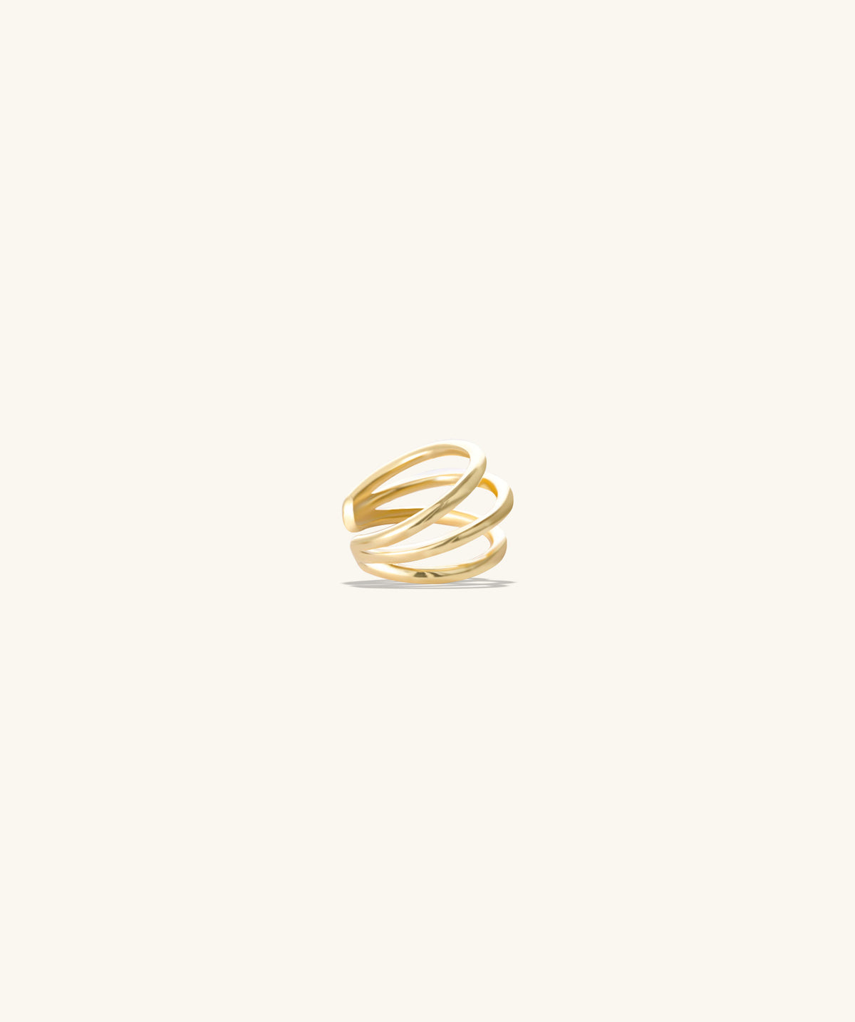 Bold Ear Cuff - Brass - Oumo Jewelry