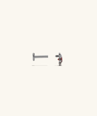 Titanium Ladybug Stud - OumoJewelry