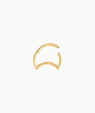 Crescent Clicker Hoop - OumoJewelry