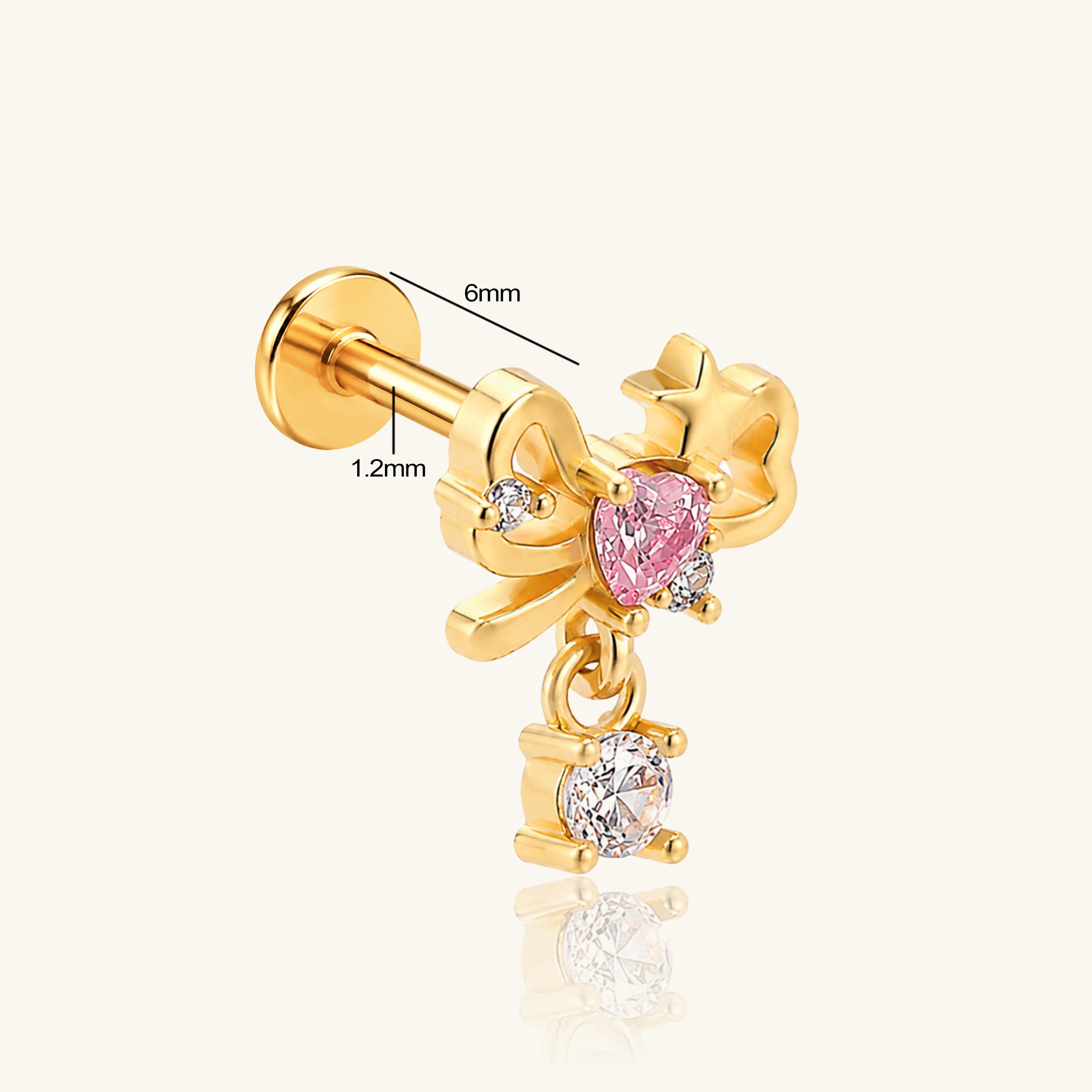 Titanium Clea Stud