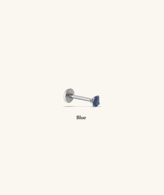 Titanium Gemstones Flatback Stud