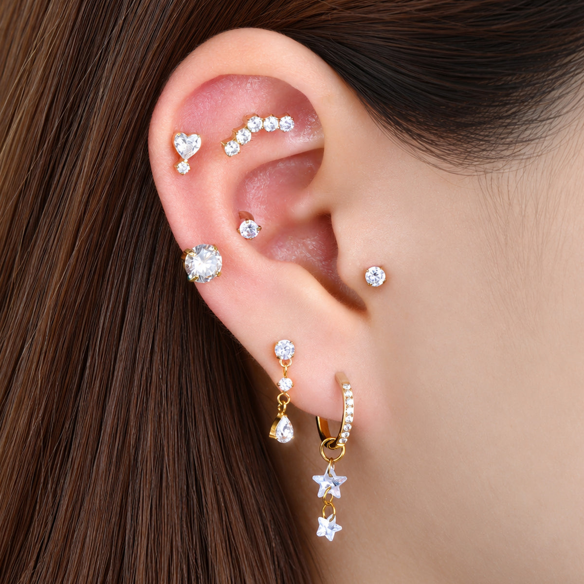 Titanium Keira Stud - OumoJewelry