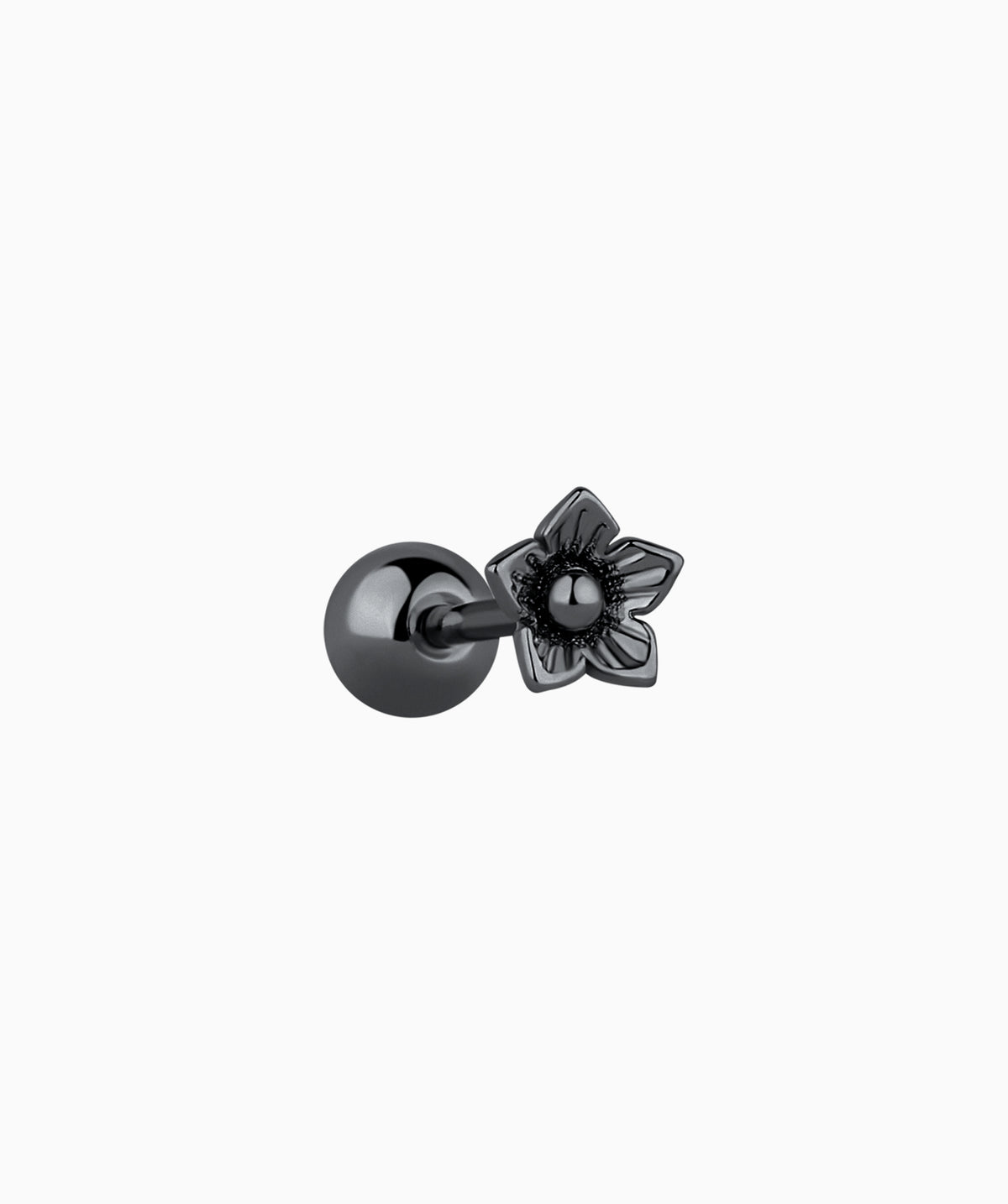 Dainty Flower Stud - Stainless Steel - Upper Lobe, Helix, Flat - Oumo Jewelry