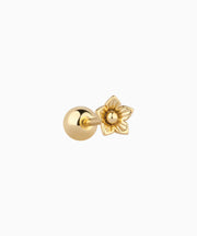 Dainty Flower Stud - Stainless Steel - Upper Lobe, Helix, Flat - Oumo Jewelry