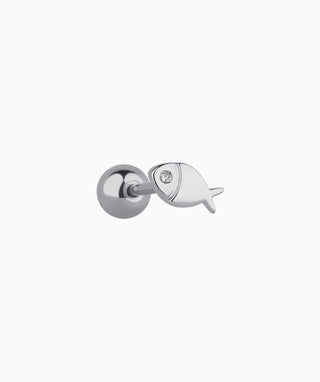 Dainty Fish Stud - OumoJewelry