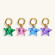 Single Star CZ Charm Drop - OumoJewelry