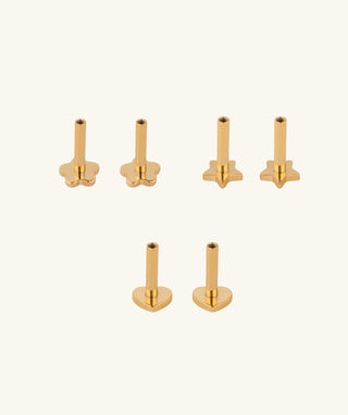 6 pcs Titanium Flatback Kit - OumoJewelry