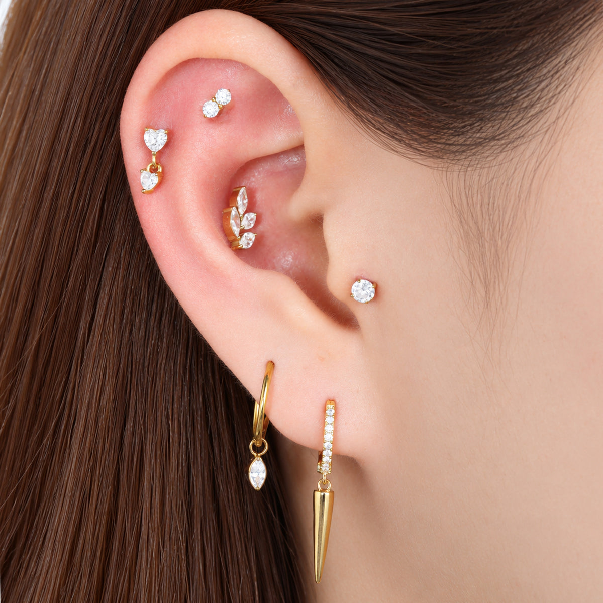 Titanium Isela Stud - OumoJewelry