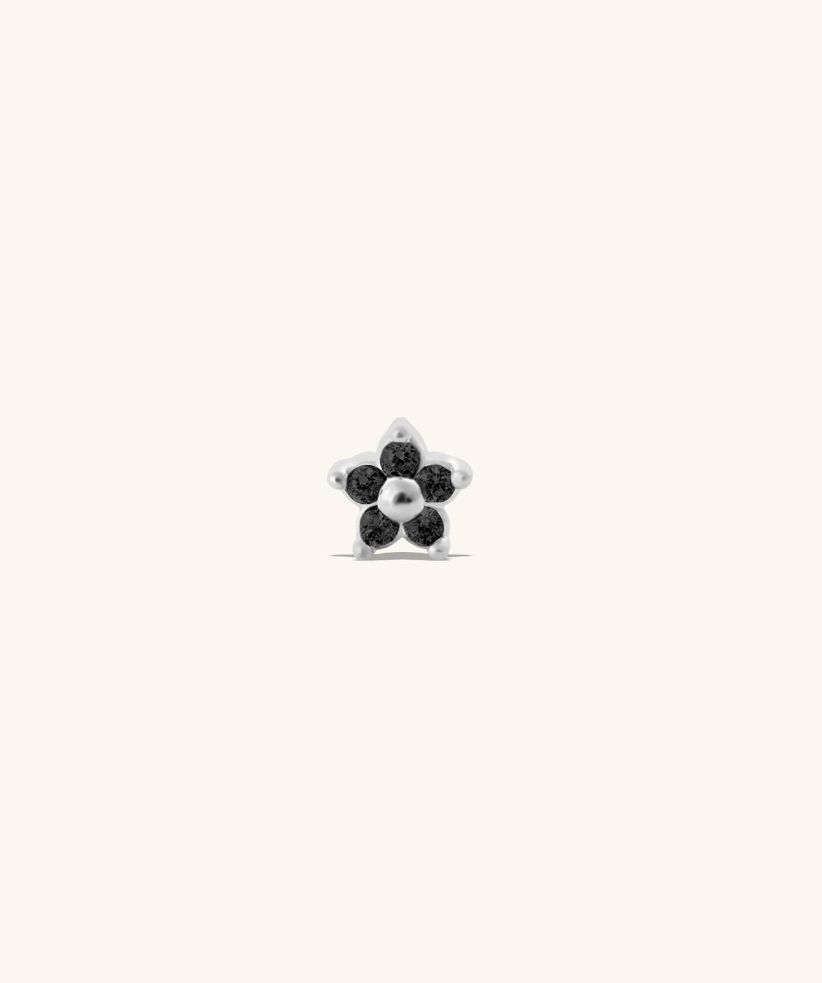 Cute Flower Stud - Stainless Steel - Upper Lobe, Helix, Flat - Oumo Jewelry
