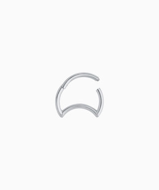 Crescent Clicker Hoop - OumoJewelry