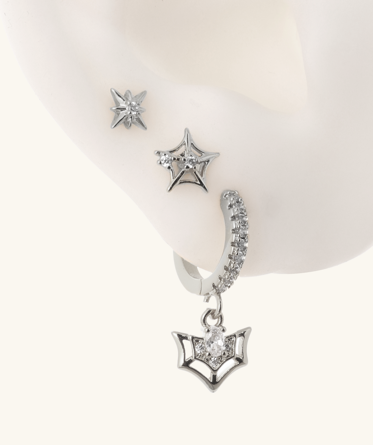 Spiderlight Trio Set - Brass - Oumo Jewelry