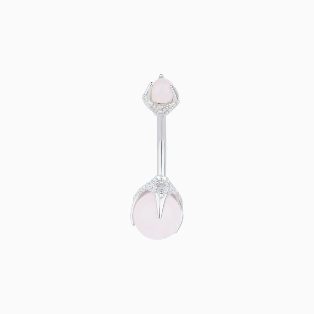 Opal Belly Ring - Stainless Steel - Navel - Oumo Jewelry