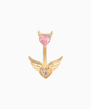 Devil Love Belly Ring - Stainless Steel - Oumo Jewelry