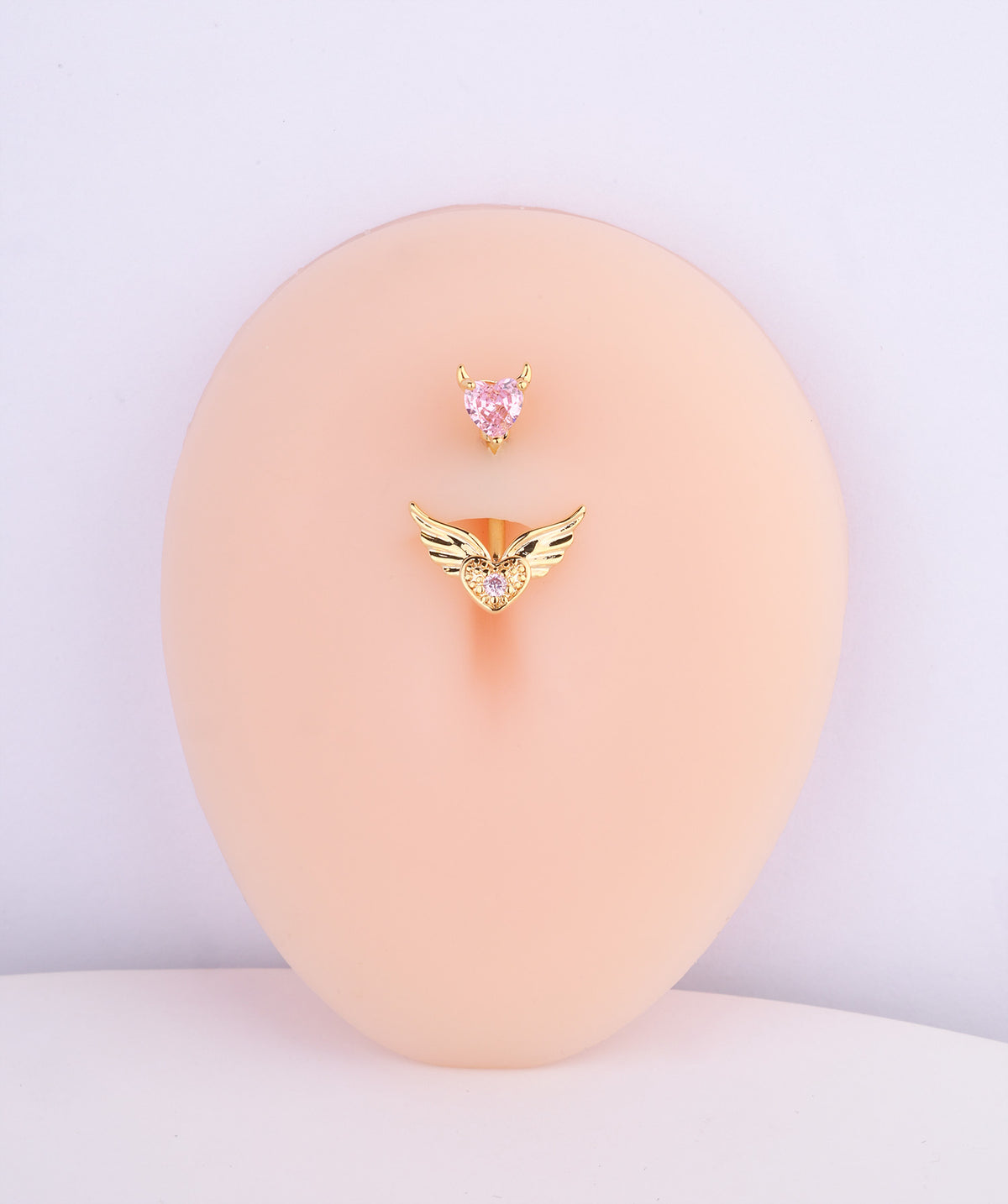 Devil Love Belly Ring - Stainless Steel - Oumo Jewelry