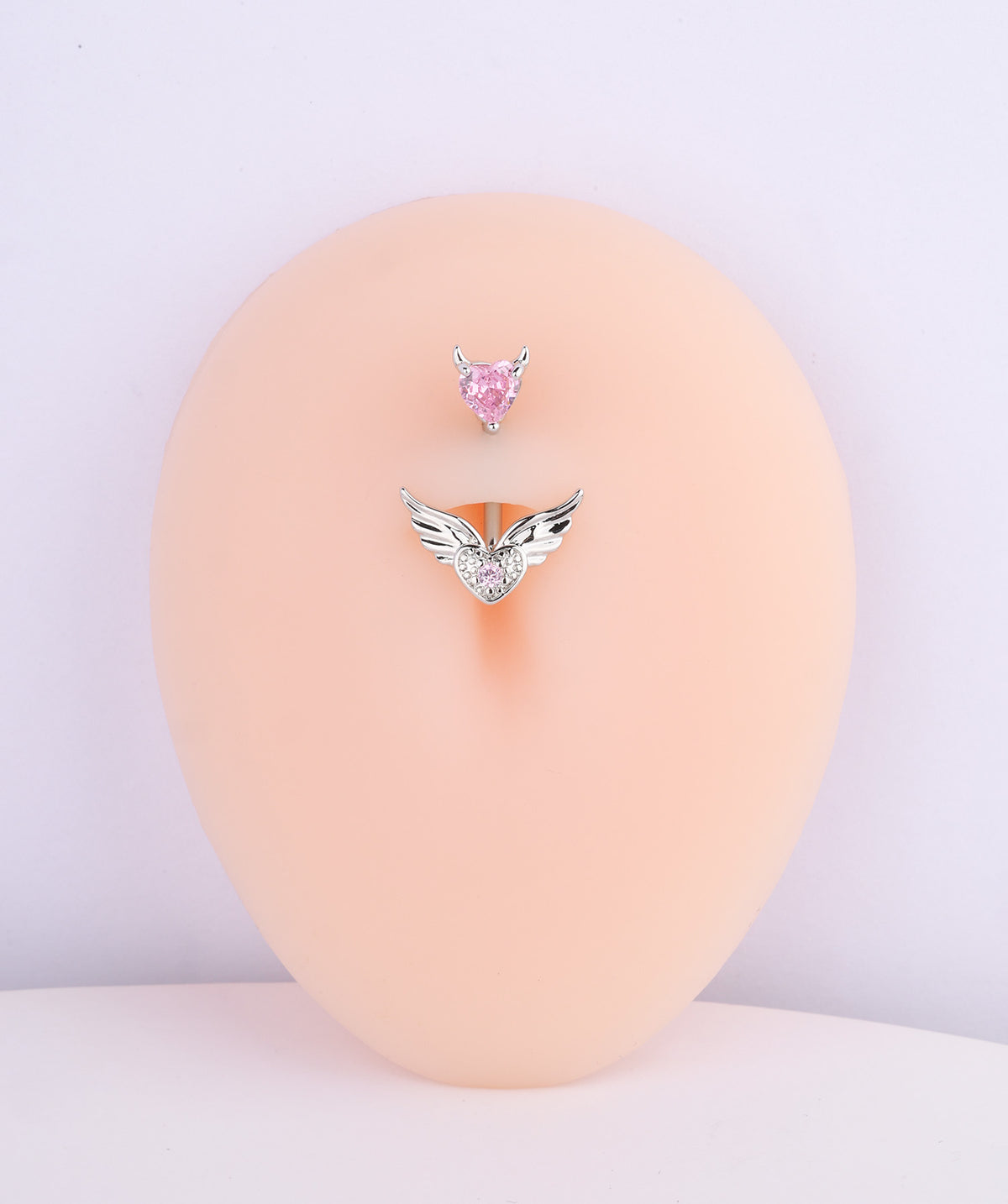 Devil Love Belly Ring - Stainless Steel - Oumo Jewelry