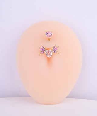 Butterfly Love Belly Ring - OumoJewelry