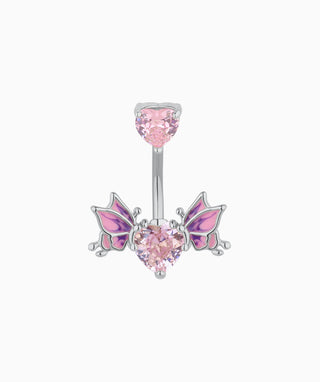 Butterfly Love Belly Ring - OumoJewelry