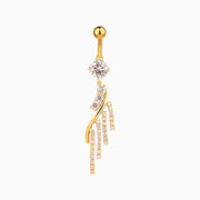 Exquisite Tassel Belly Ring - Stainless Steel - Navel - Oumo Jewelry